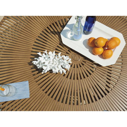 St Tropez Round Dining Table by Tommy Bahama Outdoor. Made from unique in a transitional style.