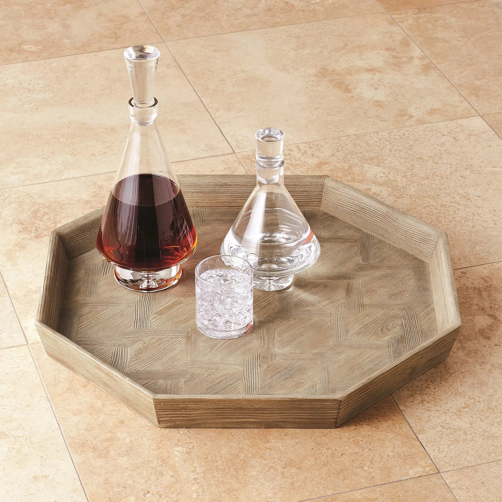 Fat Bottom Decanter by Global Views. Made from glass in a modern style.
