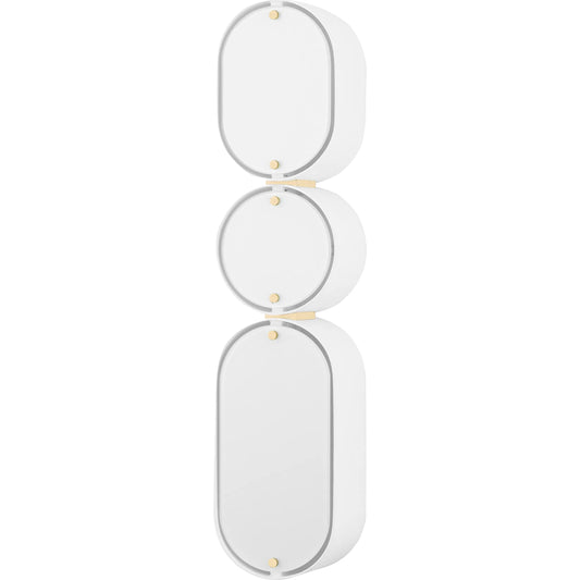 Opal Wall Sconce by Corbett. Made from steel in a modern style.