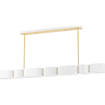 Opal Island Light by Corbett. Made from steel in a modern style.