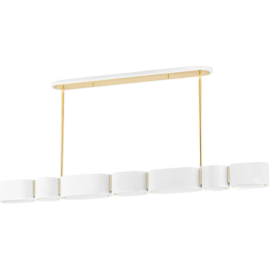 Opal Island Light by Corbett. Made from steel in a modern style.