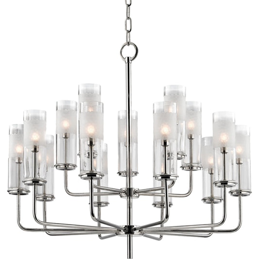 Wentworth Chandelier by Hudson Valley. Made from steel in a modern style.