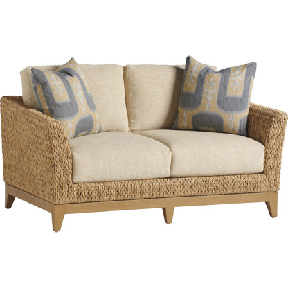 Los Altos Valley View Loveseat With Pillows by Tommy Bahama Outdoor. Made from unique in a coastal style.