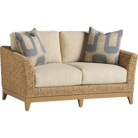 Los Altos Valley View Loveseat With Pillows by Tommy Bahama Outdoor. Made from unique in a coastal style.