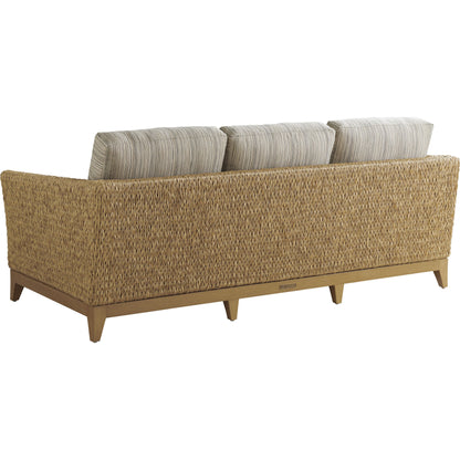 Los Altos Valley View Sofa by Tommy Bahama Outdoor in natural. Made from unique in a coastal style.