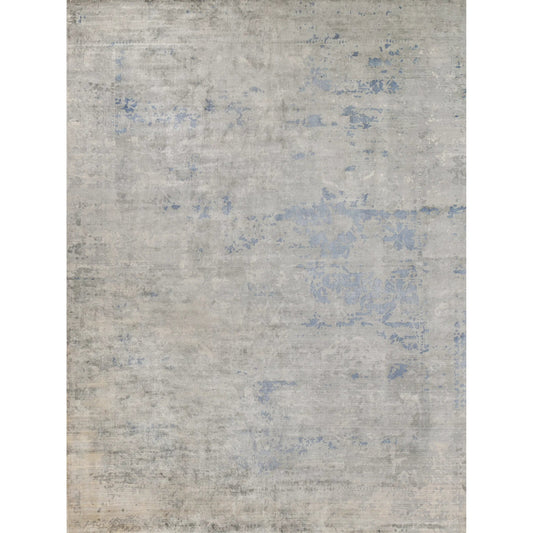 Cassina 3932 Rug by Exquisite Rugs in sky blue. Made from bamboo silk in a unique style.