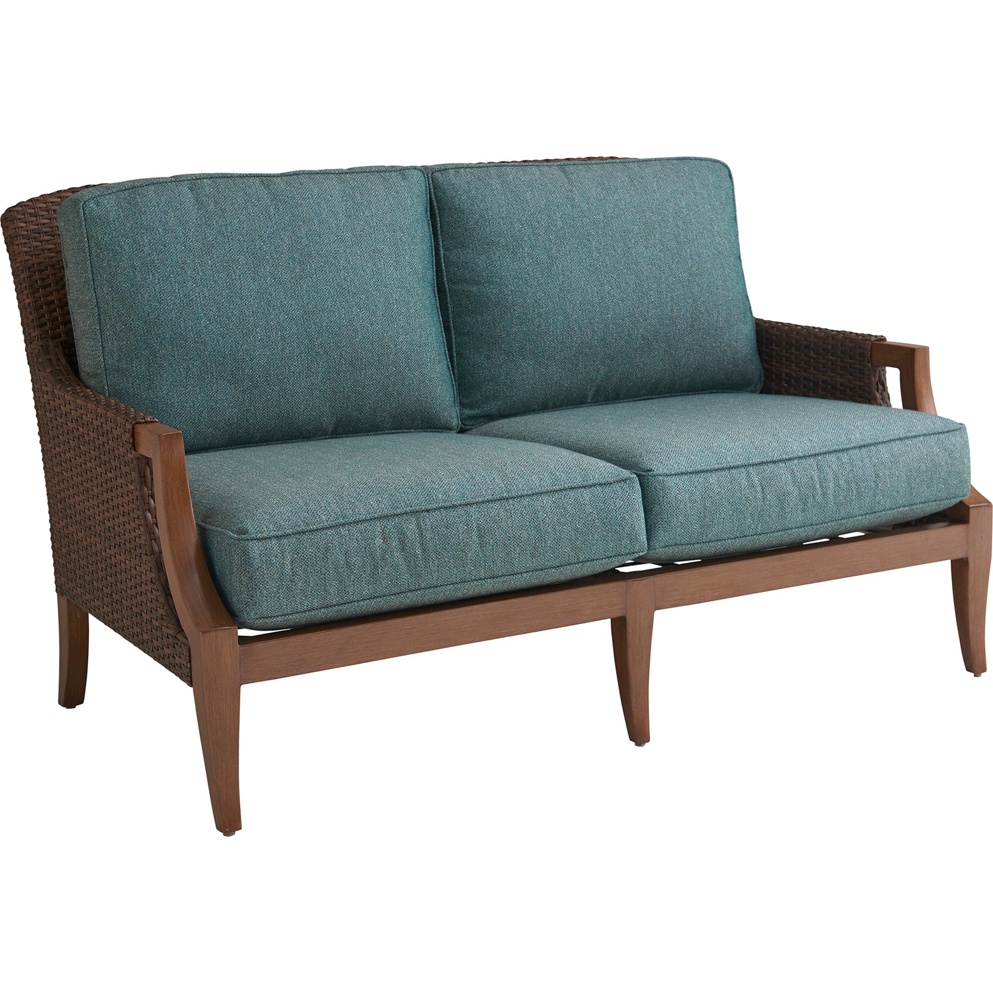 Harbor Isle Loveseat by Tommy Bahama Outdoor in green. Made from unique in a transitional style.
