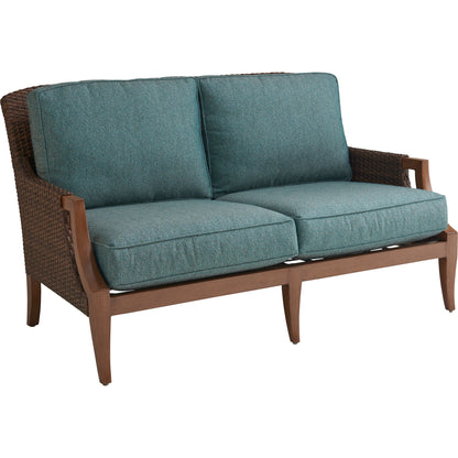 Harbor Isle Loveseat by Tommy Bahama Outdoor in green. Made from unique in a transitional style.