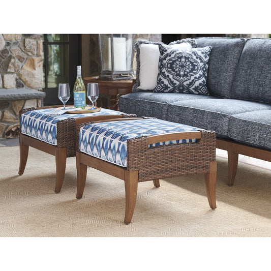 Harbor Isle Ottoman by Tommy Bahama Outdoor. Made from unique in a coastal style.