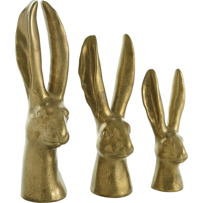 Rabbit by Global Views in matte gold. Made from ceramic in a eclectic & global style.