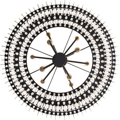 Park Row 2-Tier Chandelier by Varaluz in matte black, french gold. Made from unique in a modern style.