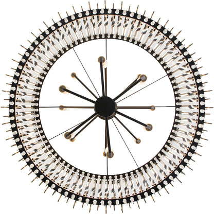 Park Row 2-Tier Chandelier by Varaluz in matte black, french gold. Made from unique in a modern style.