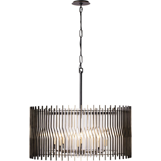 Park Row Pendant by Varaluz in matte black/french gold. Made from unique in a modern style.