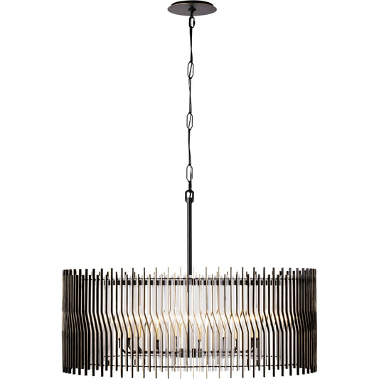 Park Row Pendant by Varaluz in matte black/french gold. Made from unique in a modern style.