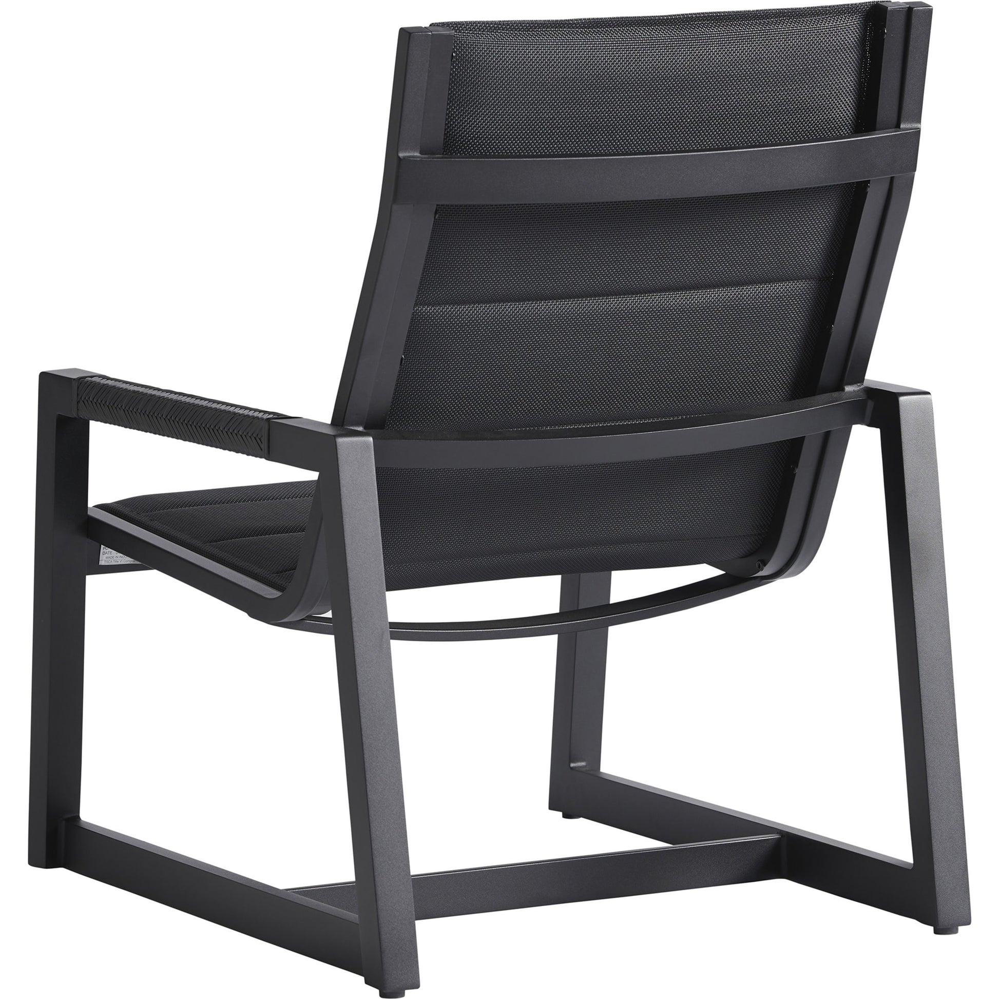 South Beach Lounge Chair by Tommy Bahama Outdoor in black. Made from unique in a modern style.