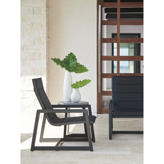 South Beach Lounge Chair by Tommy Bahama Outdoor in black. Made from unique in a modern style.