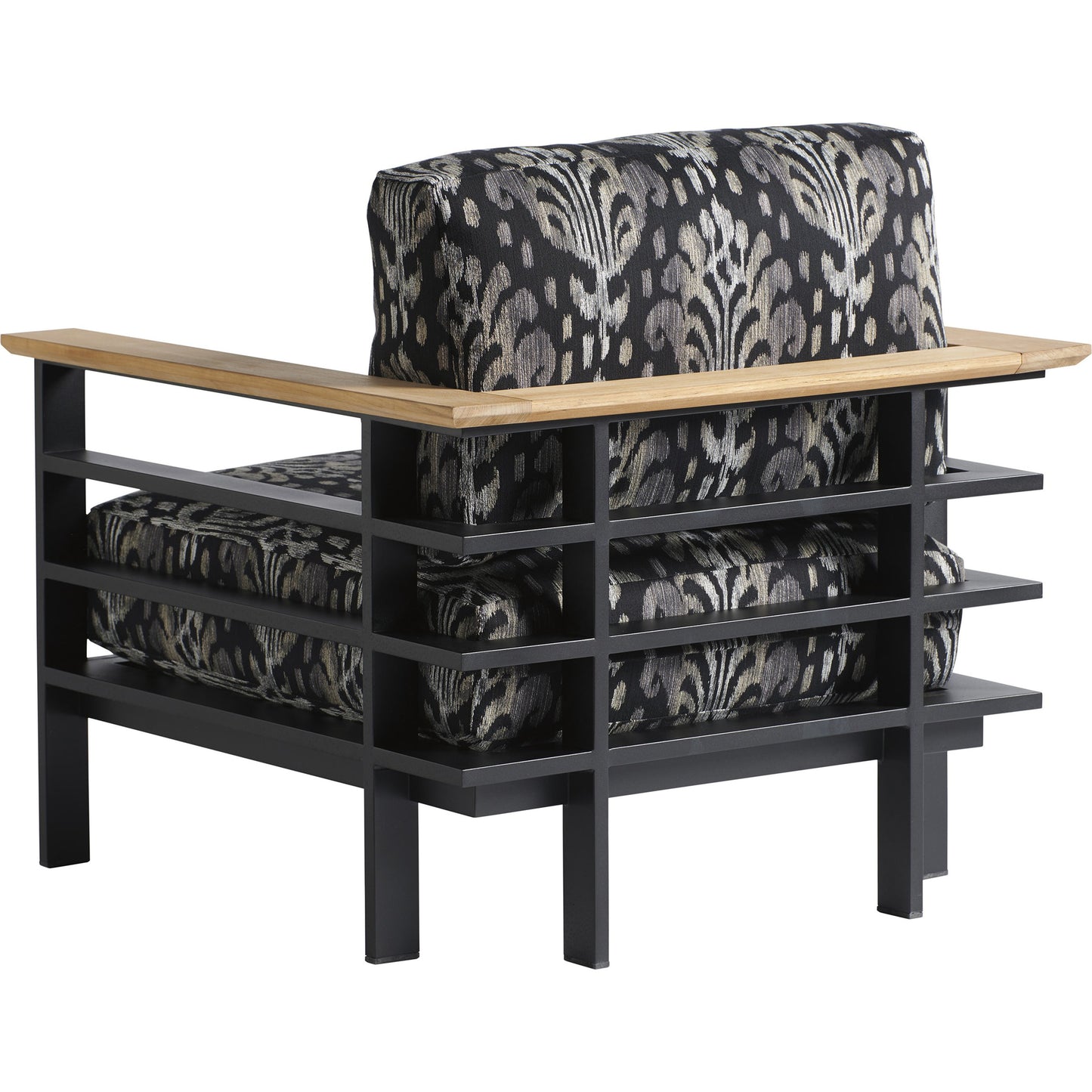 002 SR-836689 | Additional Silo | South Beach Pattern Lounge Chair by Tommy Bahama Outdoor in black. Made from unique in a modern style.