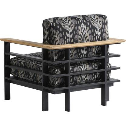 South Beach Pattern Lounge Chair by Tommy Bahama Outdoor in black. Made from unique in a modern style.