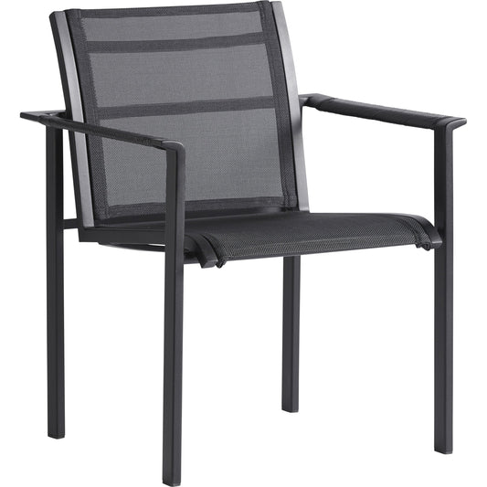 South Beach Dining Arm Chair by Tommy Bahama Outdoor in onyx. Made from unique in a modern style.