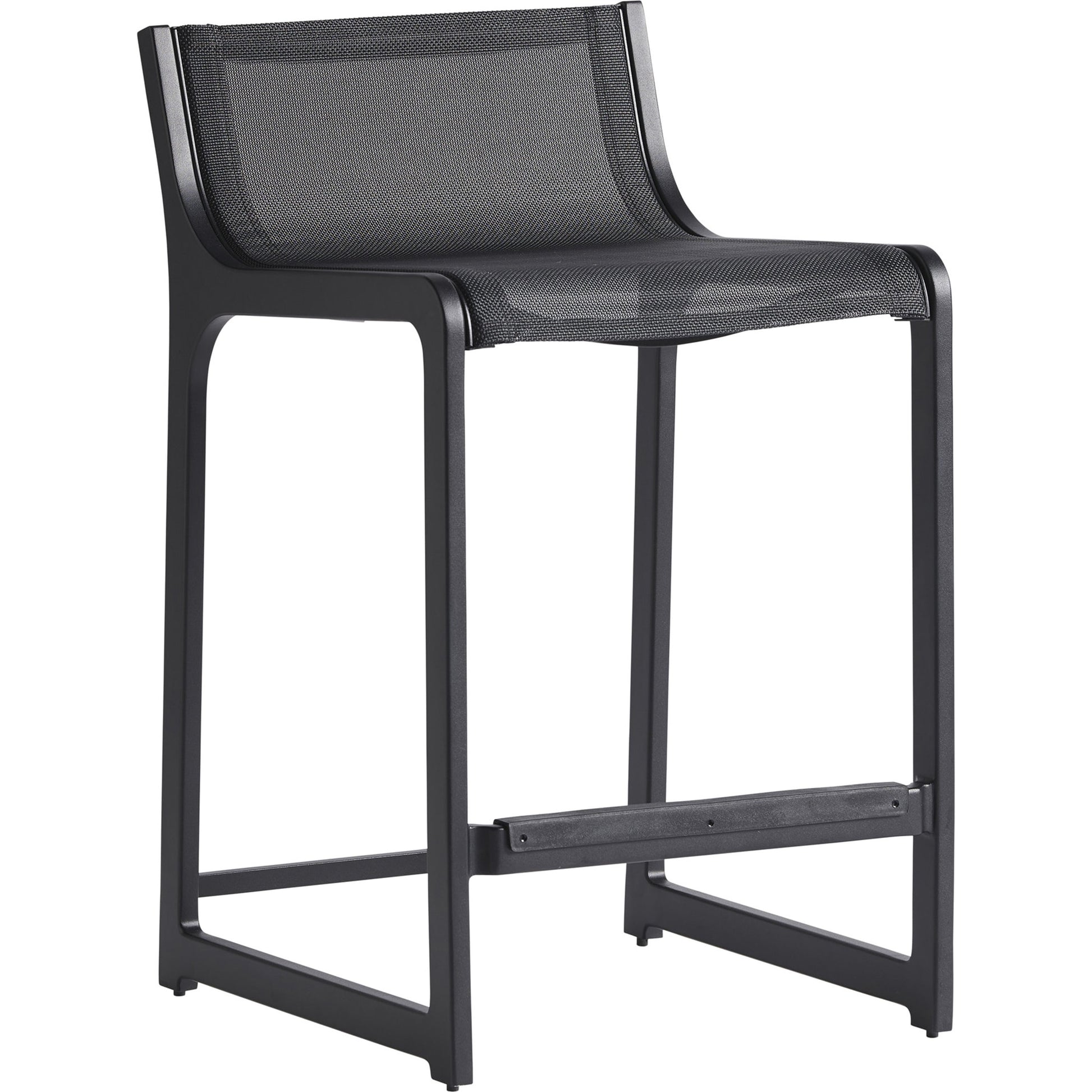 South Beach Counter Stool by Tommy Bahama Outdoor in graphite. Made from unique in a modern style.