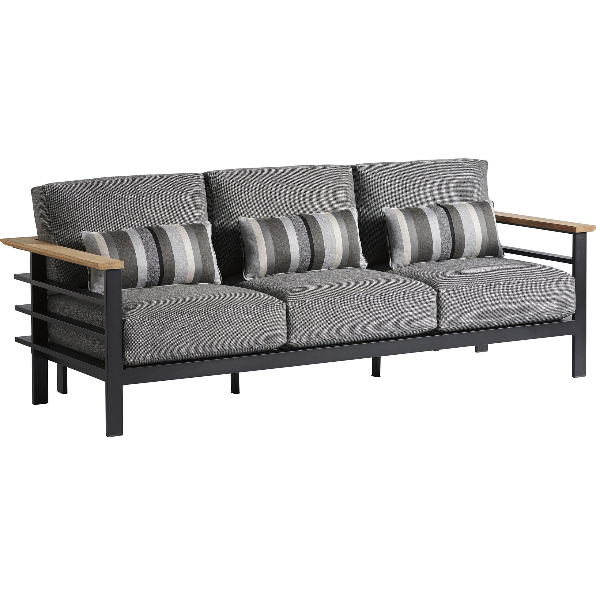 South Beach Sofa by Tommy Bahama Outdoor in gray. Made from unique in a modern style.