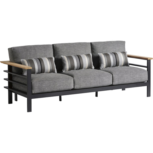 South Beach Sofa by Tommy Bahama Outdoor in gray. Made from unique in a modern style.