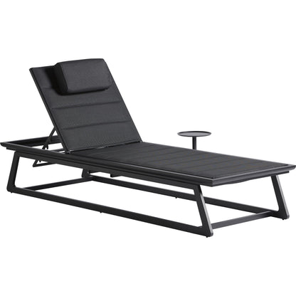 South Beach Chaise Lounge Chair by Tommy Bahama Outdoor in dark gray. Made from unique in a coastal style.