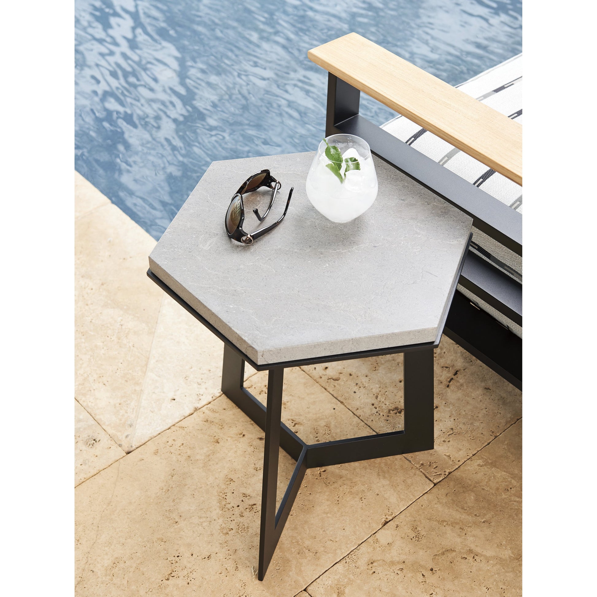South Beach Spot Table by Tommy Bahama Outdoor. Made from unique in a modern style.
