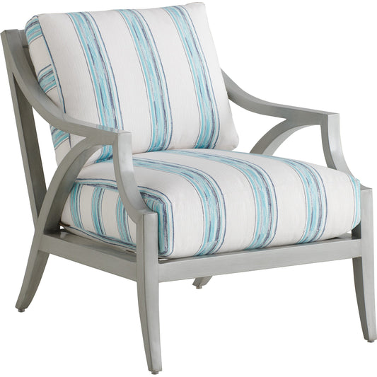 Silver Sands Lounge Chair by Tommy Bahama Outdoor in gray oyster shell. Made from unique in a coastal style.