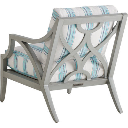 Silver Sands Lounge Chair by Tommy Bahama Outdoor in gray oyster shell. Made from unique in a coastal style.