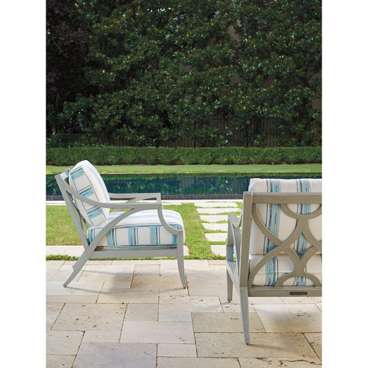 Silver Sands Lounge Chair by Tommy Bahama Outdoor in gray oyster shell. Made from unique in a coastal style.