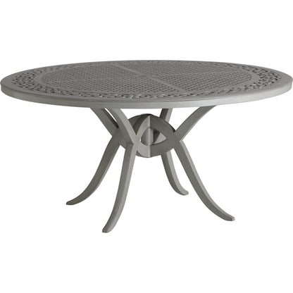 Silver Sands Dining Table by Tommy Bahama Outdoor in gray oyster shell. Made from unique in a transitional style.