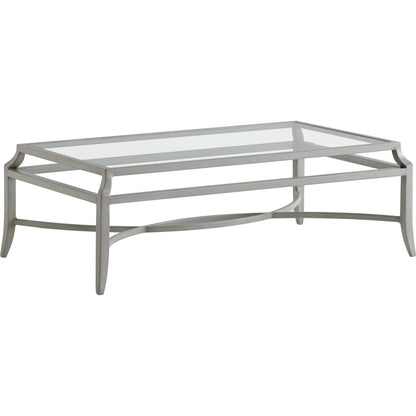 Silver Sands Cocktail Table by Tommy Bahama Outdoor in gray oyster shell. Made from unique in a transitional style.