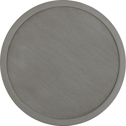 Silver Sands Round End Table by Tommy Bahama Outdoor in gray oyster shell. Made from unique in a transitional style.