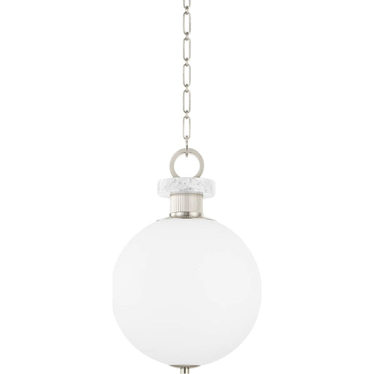 Haru Pendant by Corbett. Made from steel in a modern style.