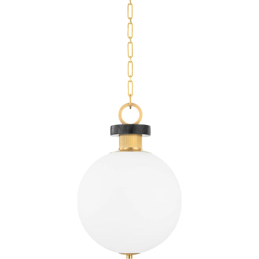 Haru Pendant by Corbett. Made from steel in a modern style.
