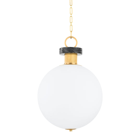 Haru Pendant by Corbett. Made from steel in a modern style.
