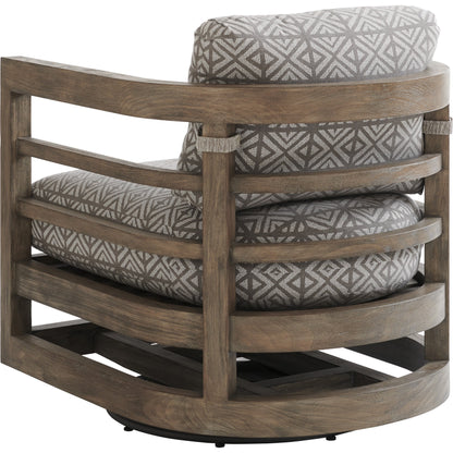 La Jolla Swivel Chair by Tommy Bahama Outdoor in vintage. Made from unique in a eclectic & global style.