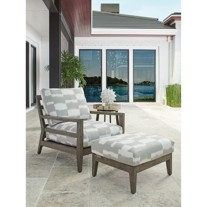 La Jolla Ottoman by Tommy Bahama Outdoor in vintage. Made from unique in a transitional style.