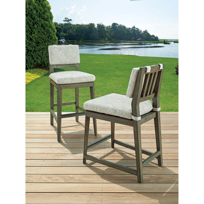 La Jolla Bar Stool by Tommy Bahama Outdoor in vintage. Made from unique in a transitional style.