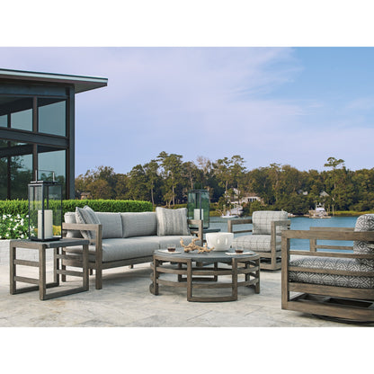 La Jolla Cocktail Table by Tommy Bahama Outdoor in vintage. Made from unique in a transitional style.