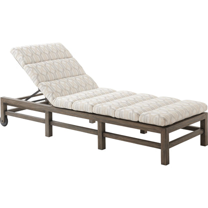 La Jolla Chaise Lounge by Tommy Bahama Outdoor in vintage. Made from unique in a coastal style.
