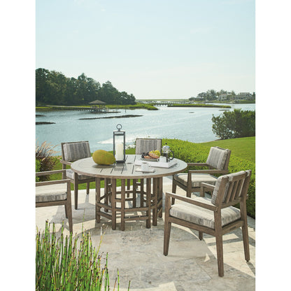La Jolla Dining Arm Chair by Tommy Bahama Outdoor in vintage. Made from unique in a transitional style.