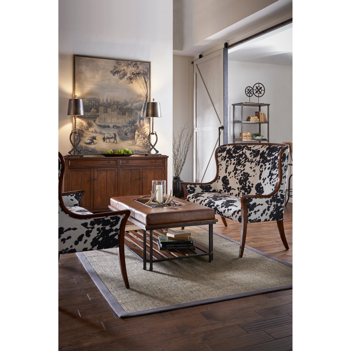004 SR-385028 | Lifestyle | Chateau Lamonte by Wildwood in antique gold. Made from oil on canvas, wood in a transitional style.