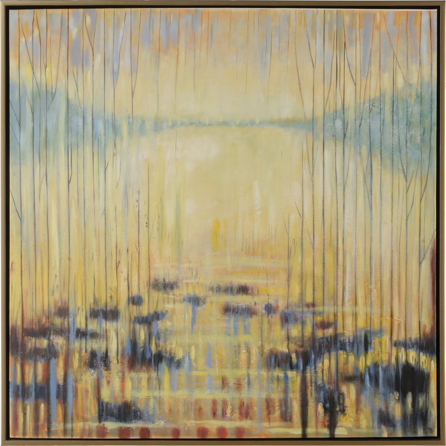 001 SR-386442 | Primary Silo | Spring Lake by Wildwood in gold. Made from oil on canvas, wood in a modern style.
