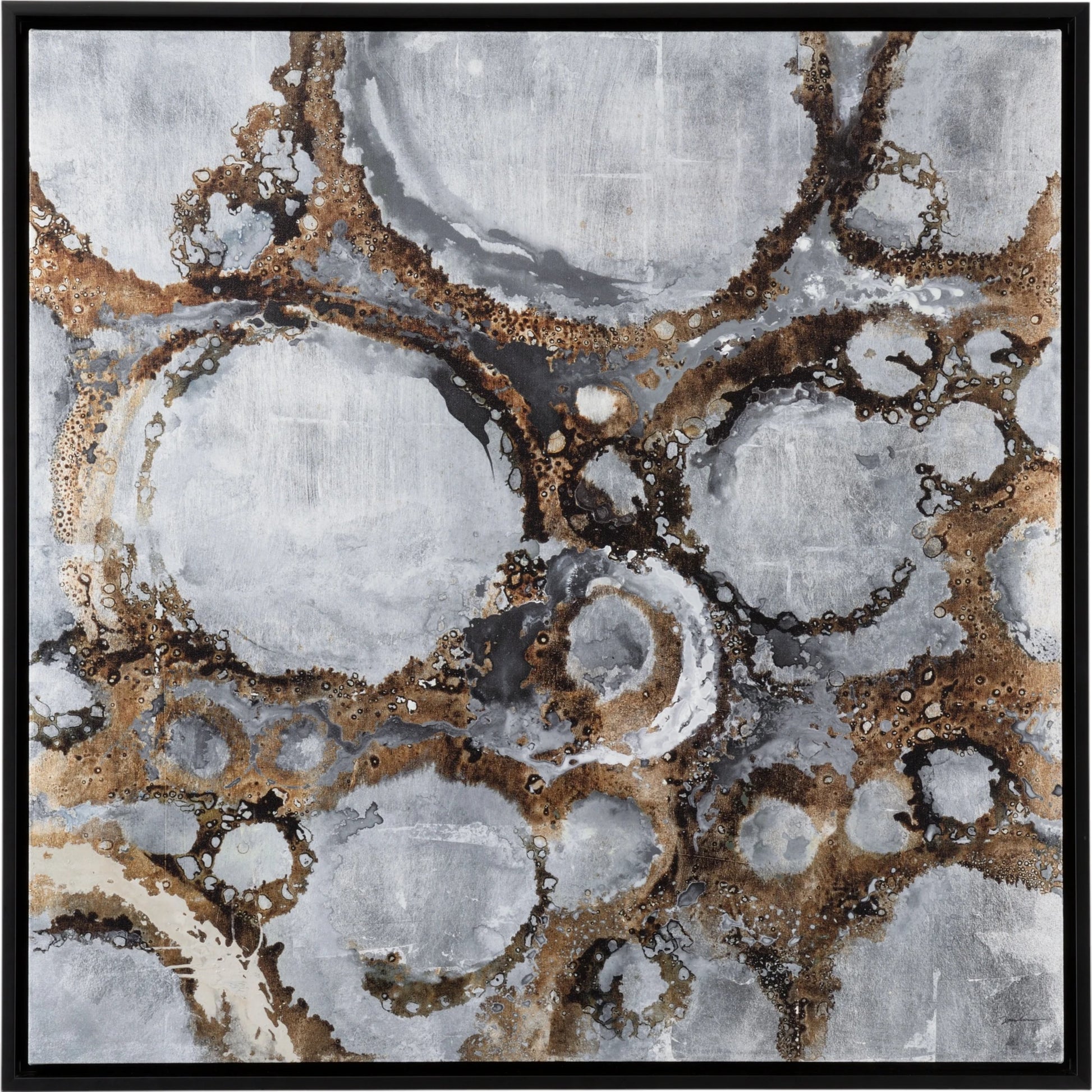Bottom of the River by Wildwood in white, gold, black. Made from unique in a modern style.