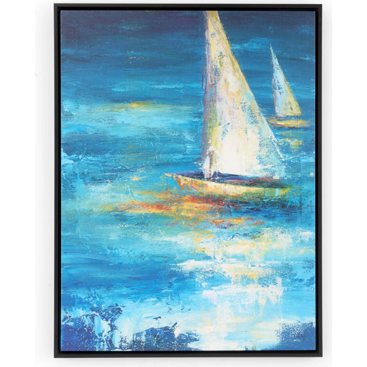 On Course by Wildwood in blue. Made from wood in a coastal style.