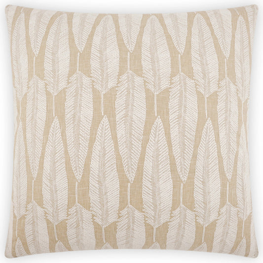 Alliana Pillow by DV Kap Home in tan/taupe. Made from 70% polyester, 30% cotton in a modern style.