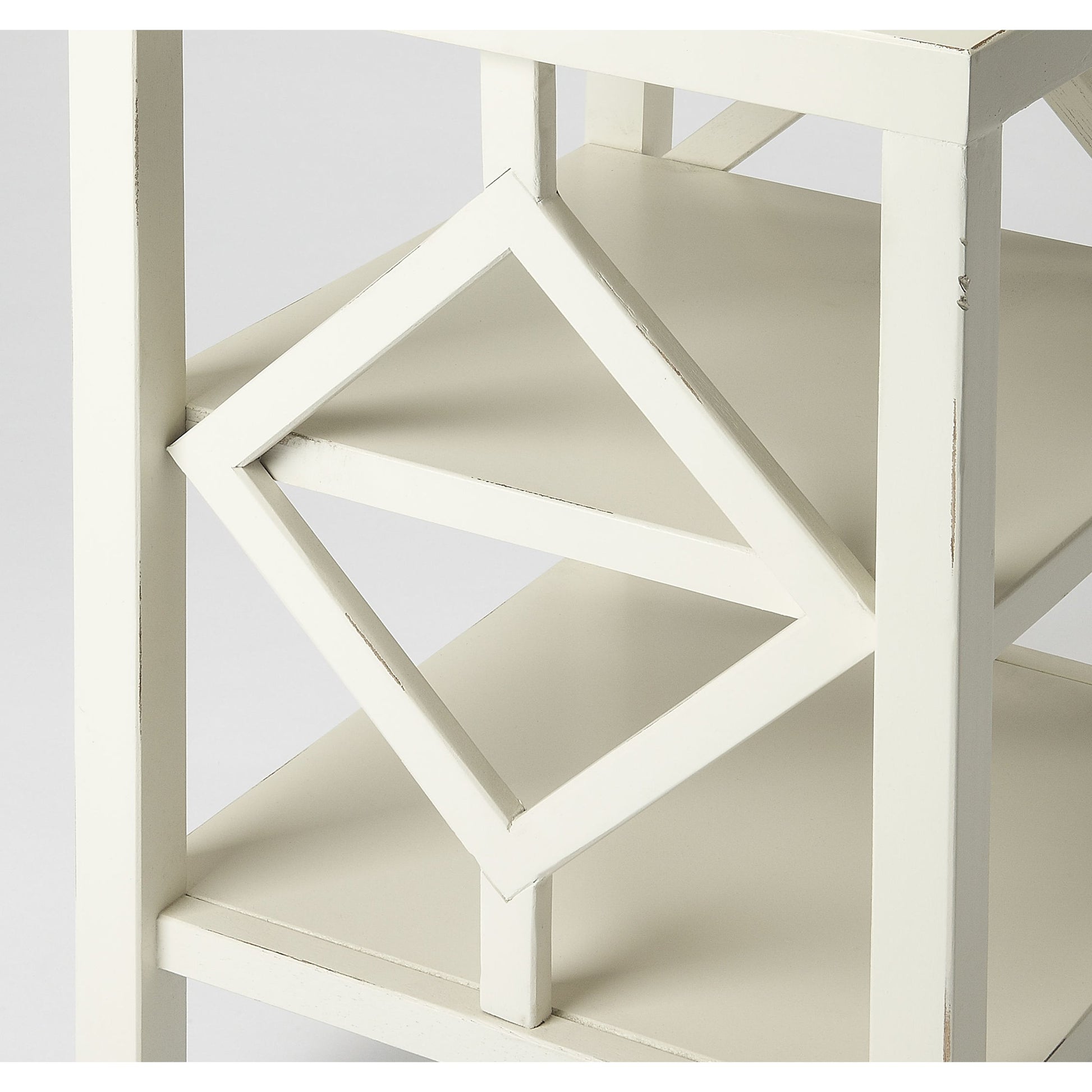 Halcyon Teal End Table by Butler Specialty Company in blue and butler loft. Made from bayur wood solids, mdf in a modern style.