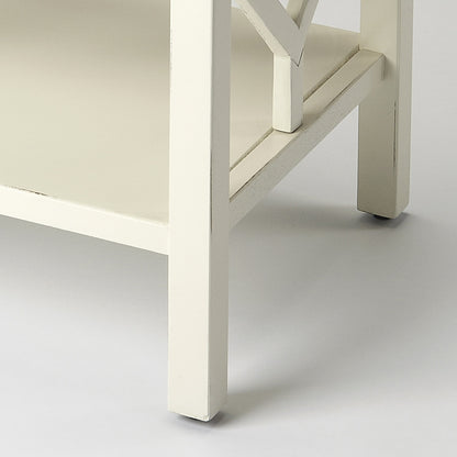 Halcyon Teal End Table by Butler Specialty Company in blue and butler loft. Made from bayur wood solids, mdf in a modern style.